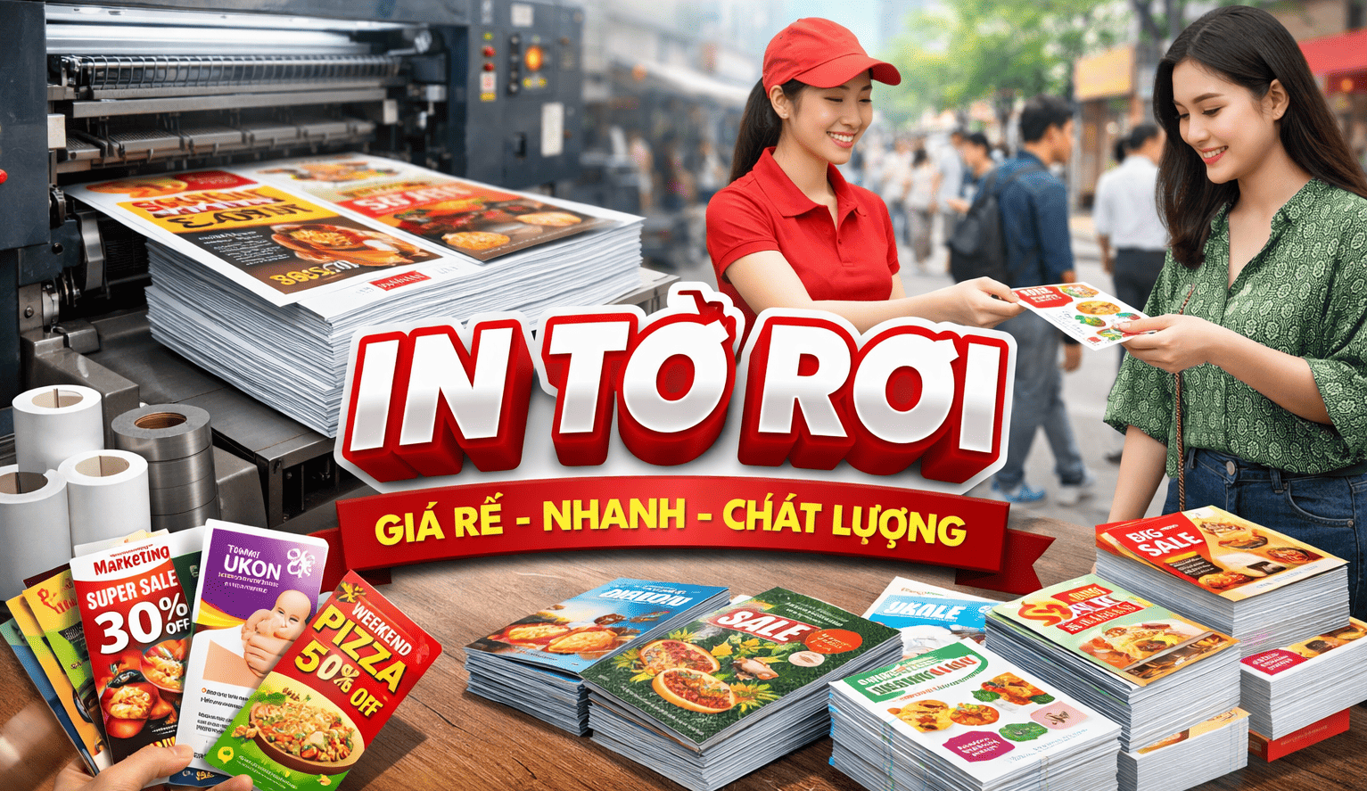 in tờ rơi giá rẻ hà nội – Thiết kế, chất liệu, chi phí